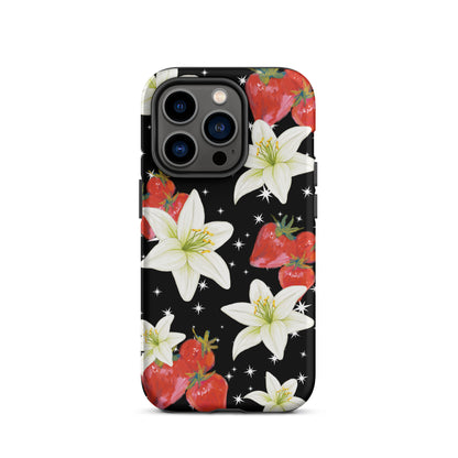 Tiger Lilies & Strawberries iPhone Case