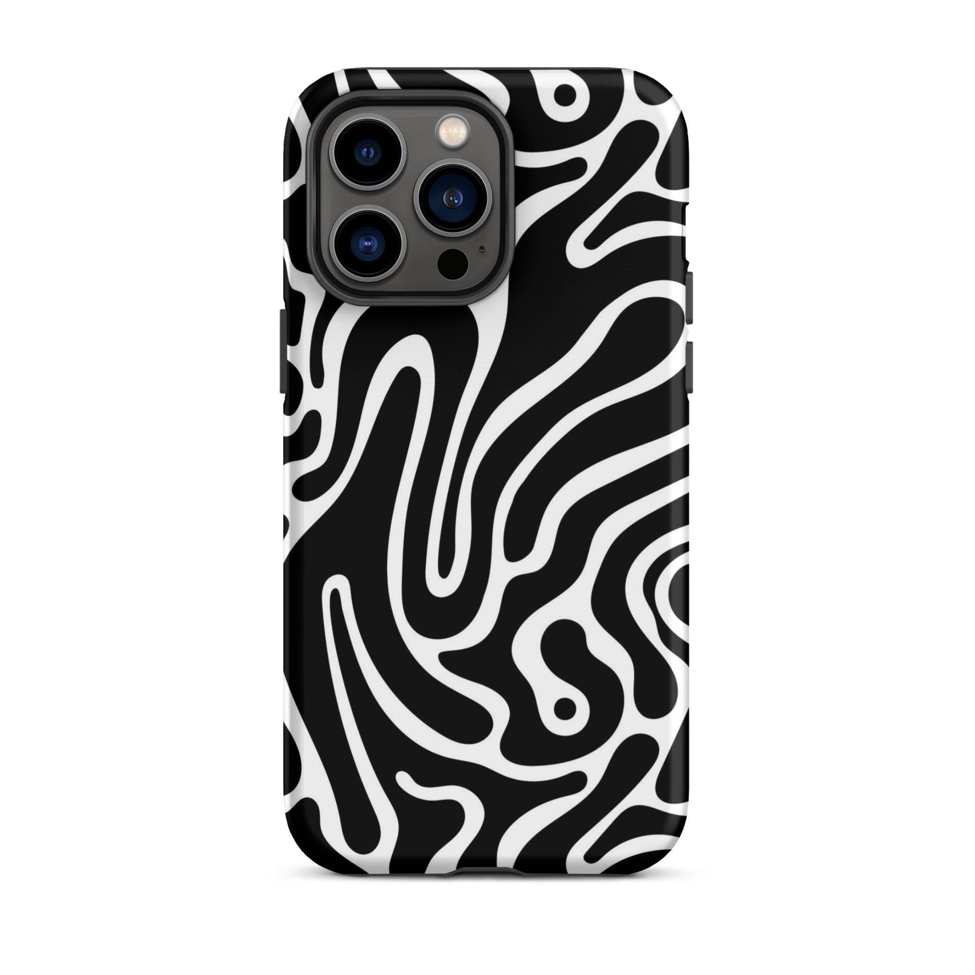 Wavy Noir iPhone Case iPhone 14 Pro Max Matte