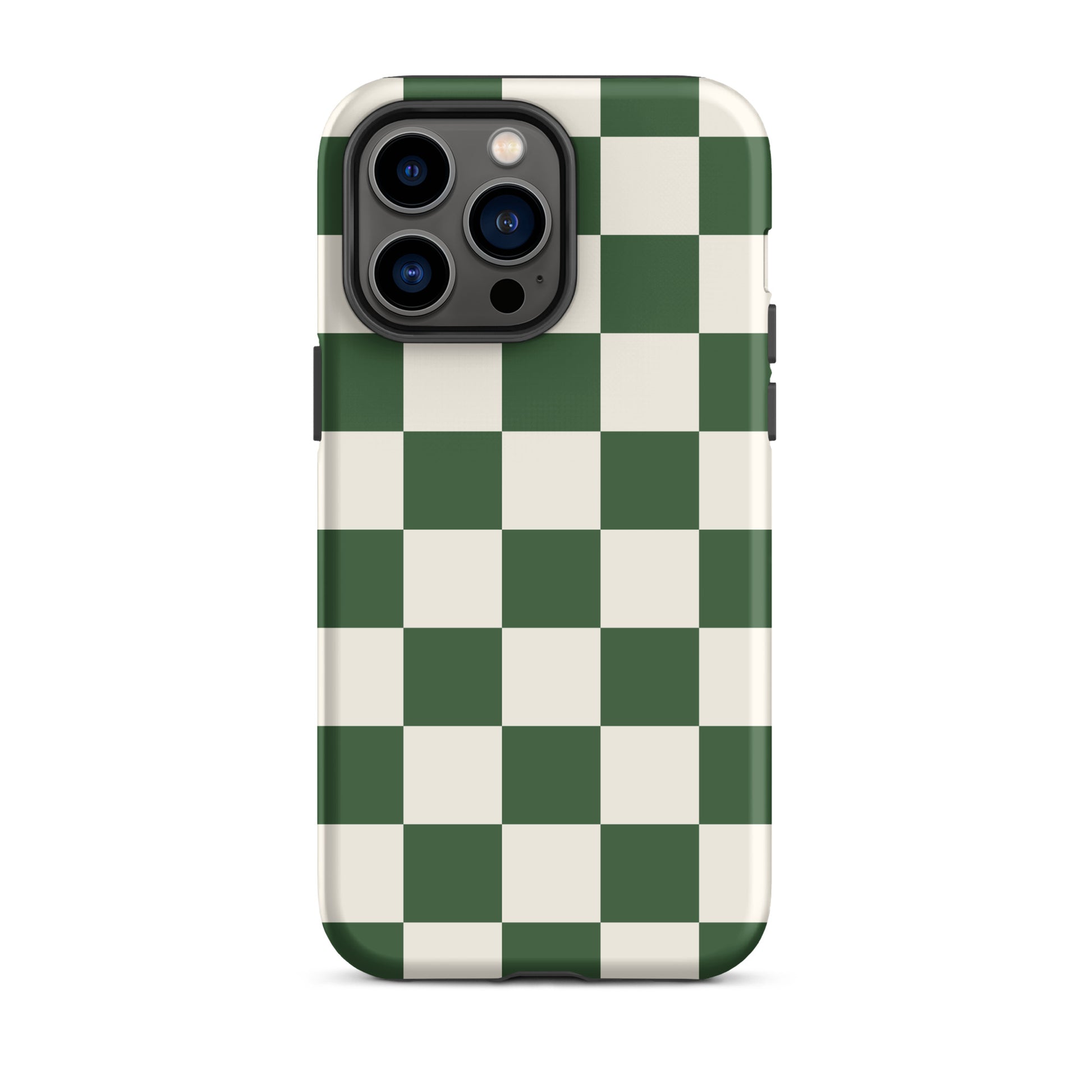 Green Checkered iPhone Case iPhone 14 Pro Max Matte