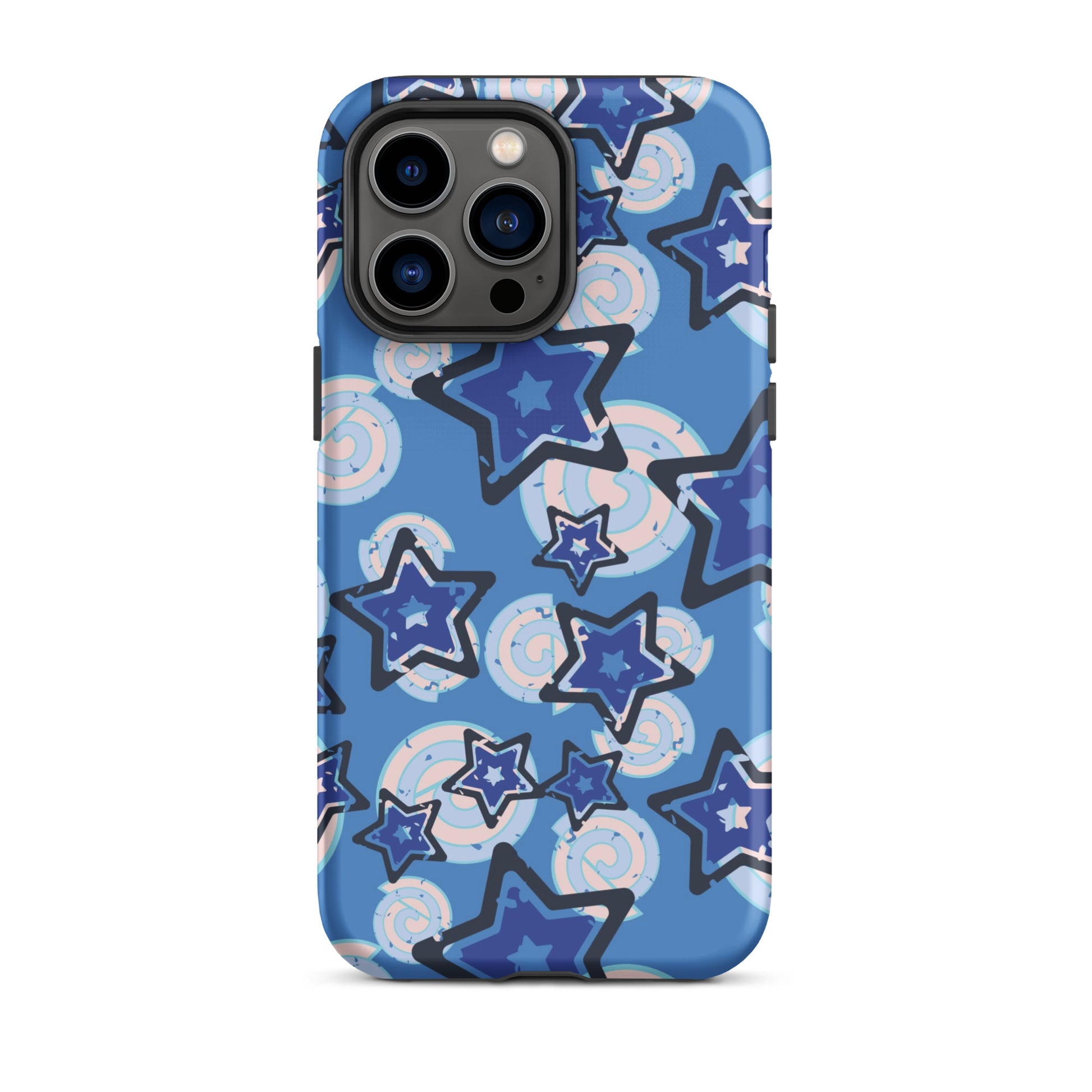 Y2K Blue Star iPhone Case iPhone 14 Pro Max Matte