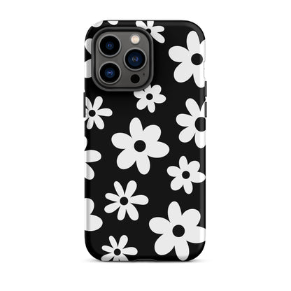 Black Flower Power iPhone Case