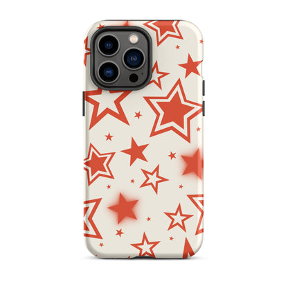 Red Stardust iPhone Case