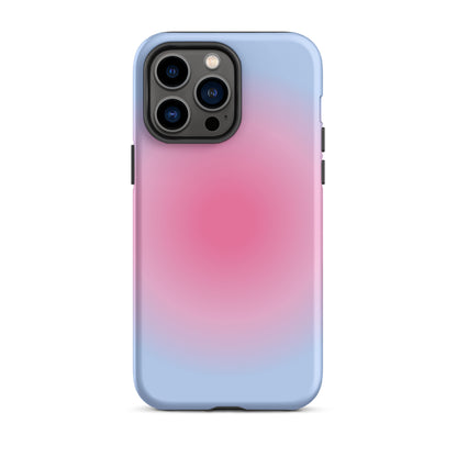 Pink & Blue Aura iPhone Case