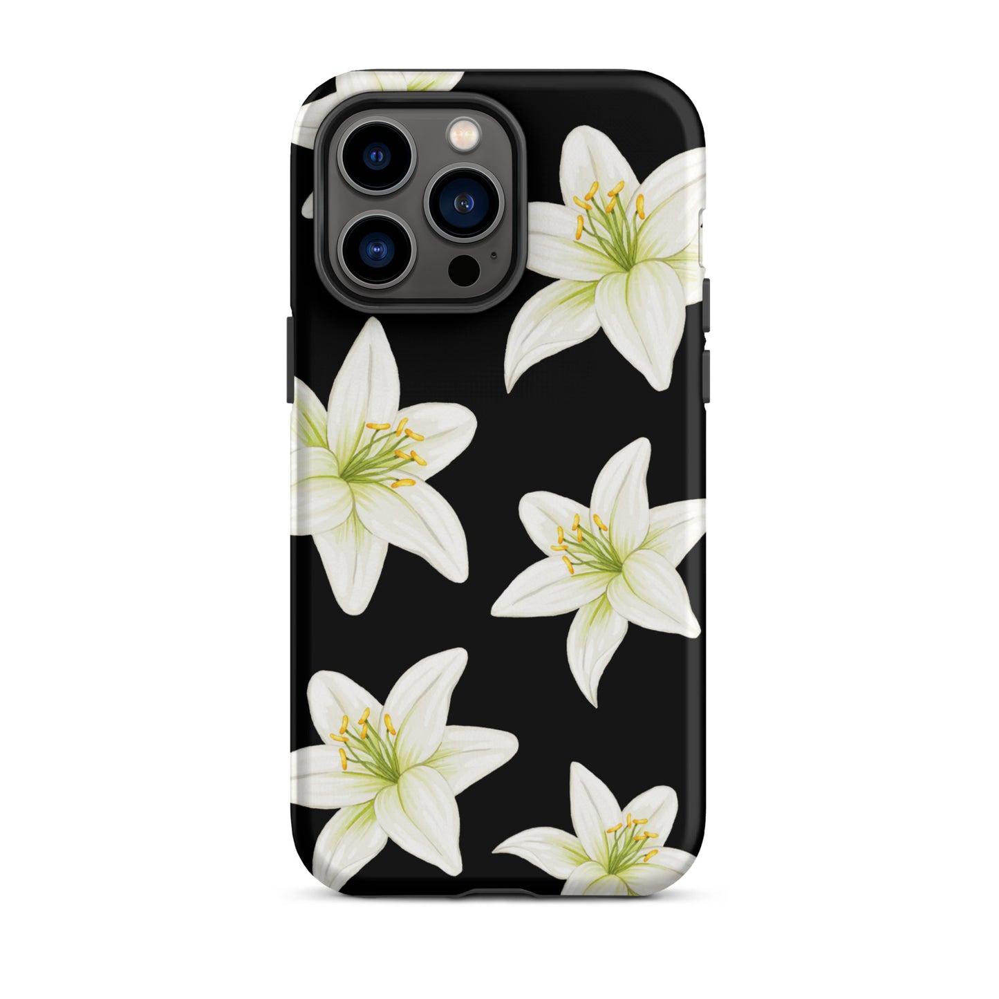 Black Tiger Lily iPhone Case