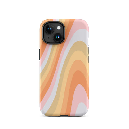 Rainbow Waves iPhone Case iPhone 15 Matte