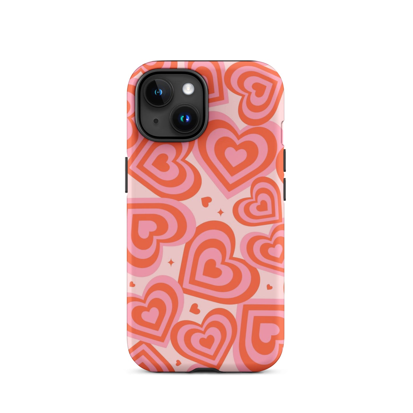 Pink & Red Hearts iPhone Case iPhone 15 Matte