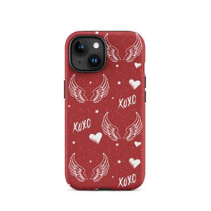 Y2K Red Angel Wings iPhone Case