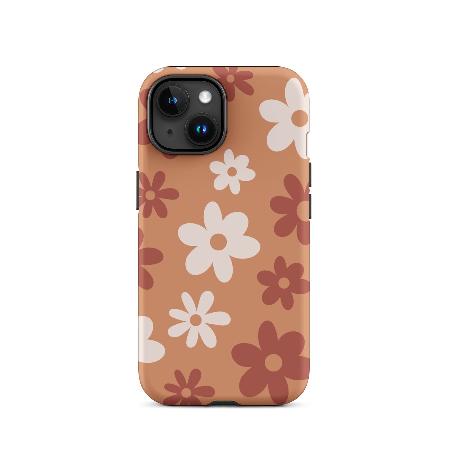 Brown Flower Power iPhone Case