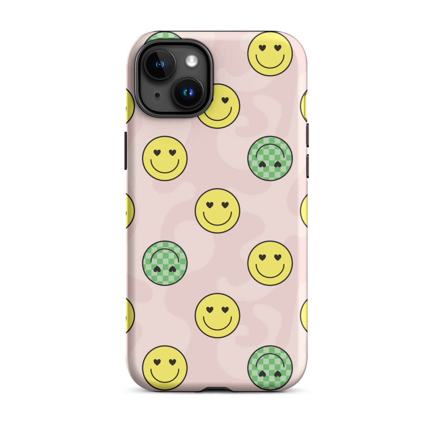 Preppy Smiley Faces iPhone Case iPhone 15 Plus Matte