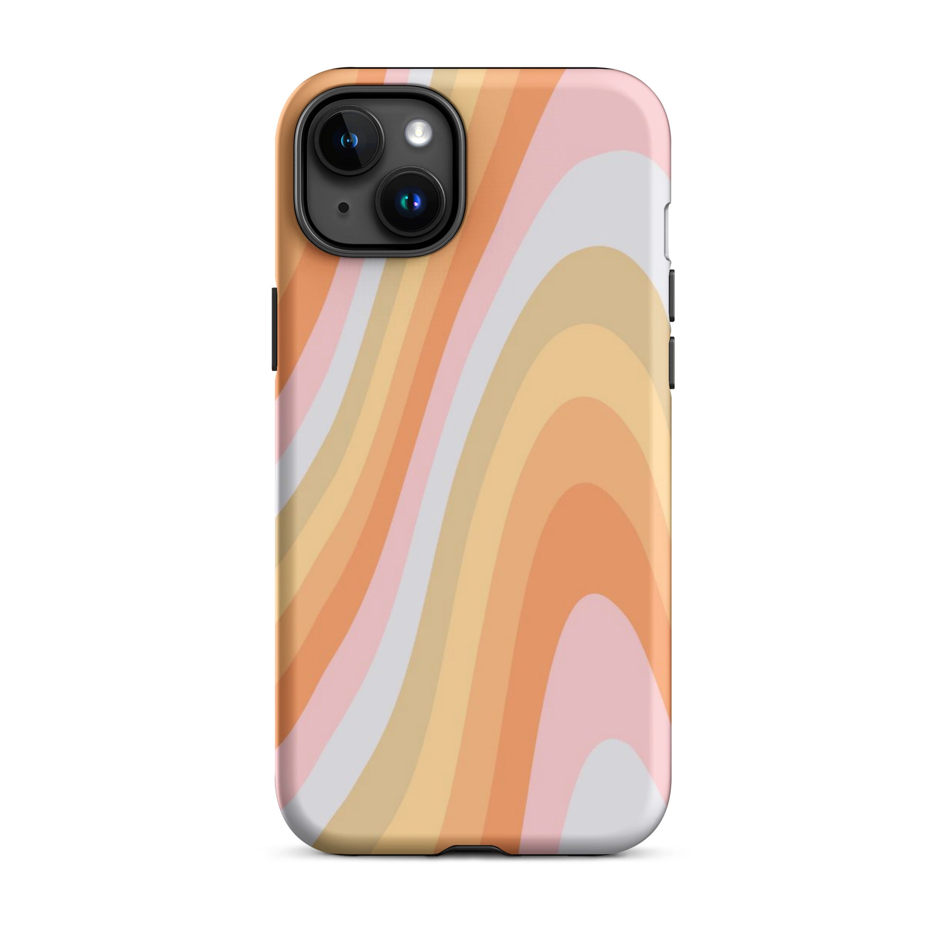 Rainbow Waves iPhone Case iPhone 15 Plus Matte
