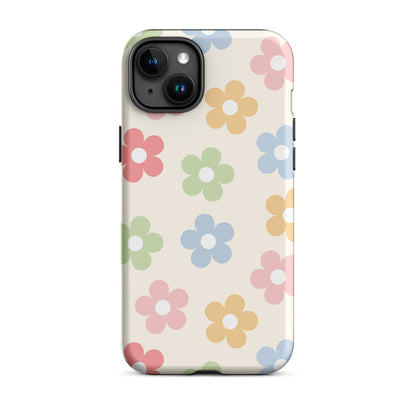 Preppy Retro Flowers iPhone Case