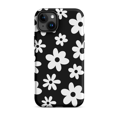 Black Flower Power iPhone Case