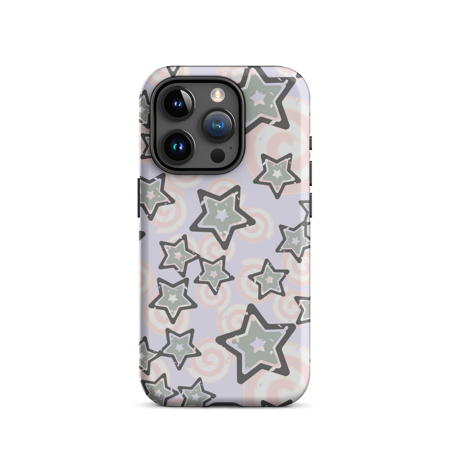 Y2K Gray Star iPhone Case Matte iPhone 15 Pro