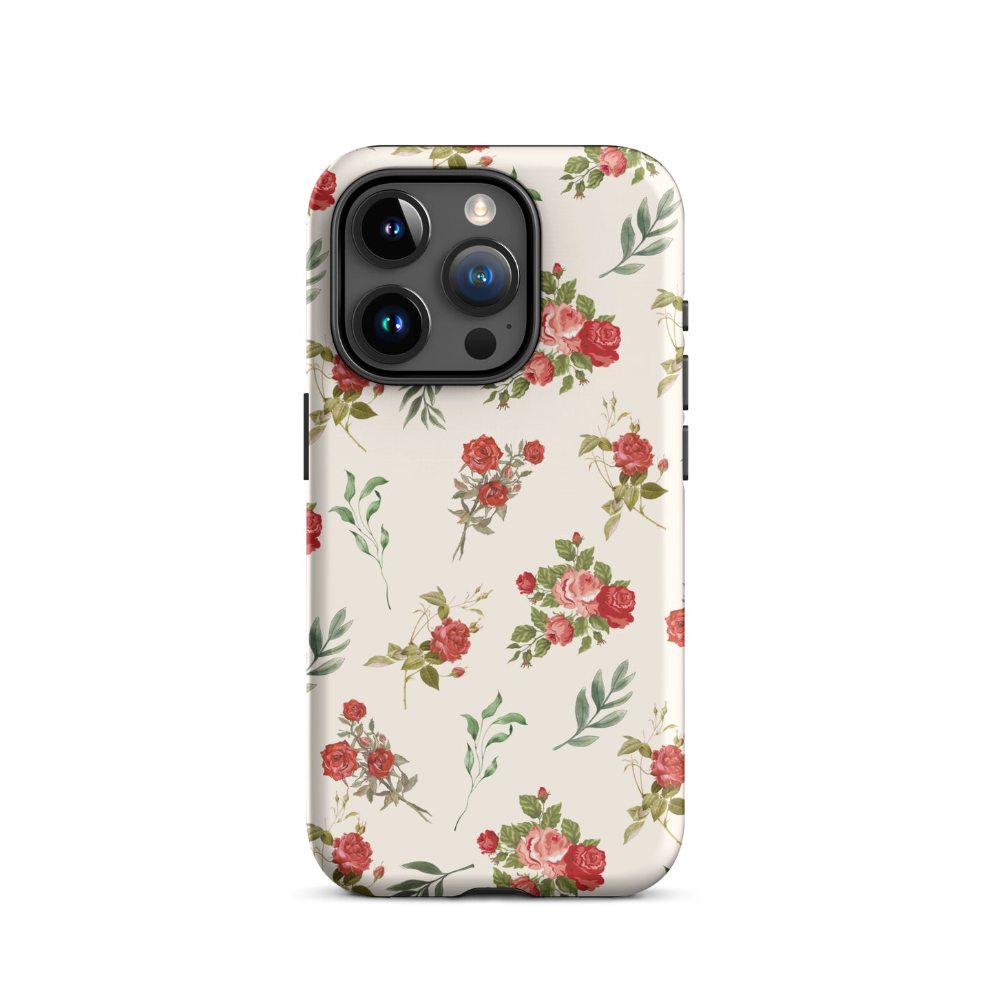 Red Vintage Roses iPhone Case