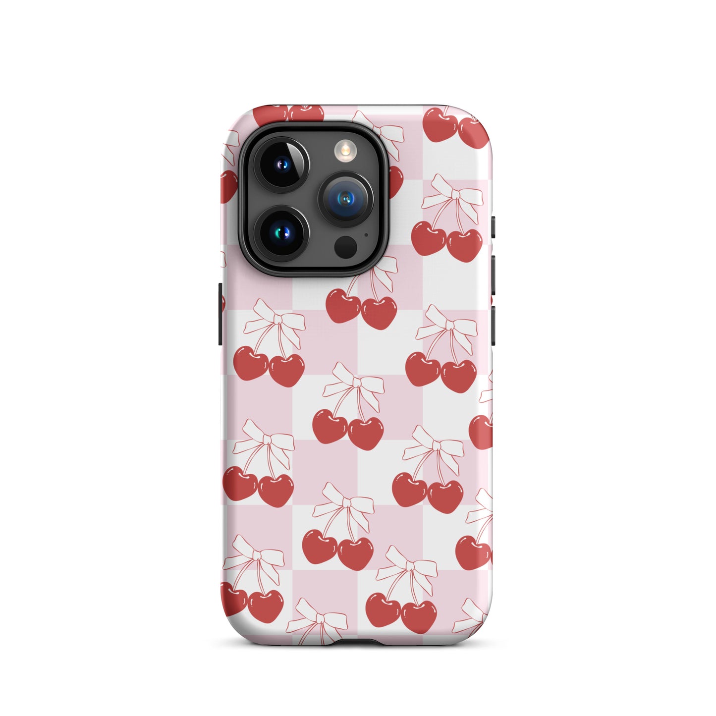 Cherry Bows Coquette iPhone Case