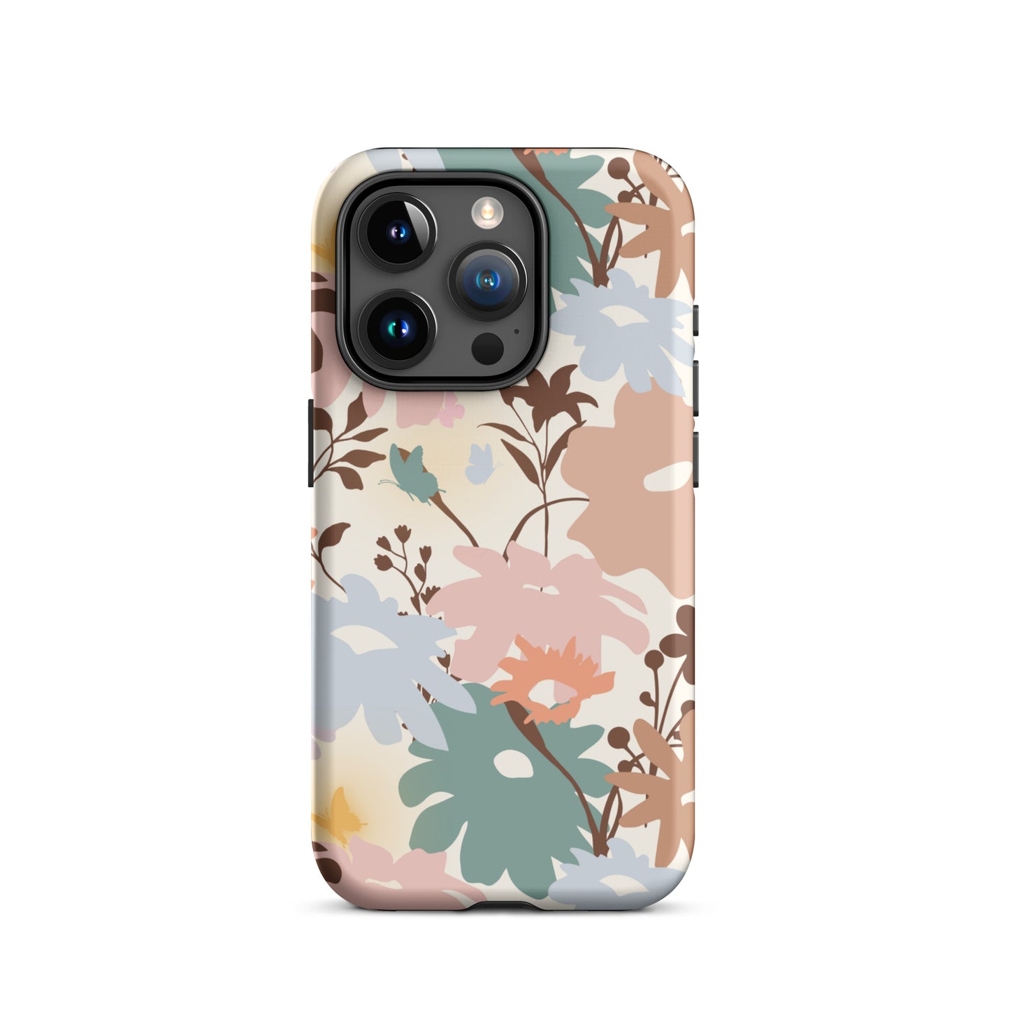 Retro Floral Fusion iPhone Case