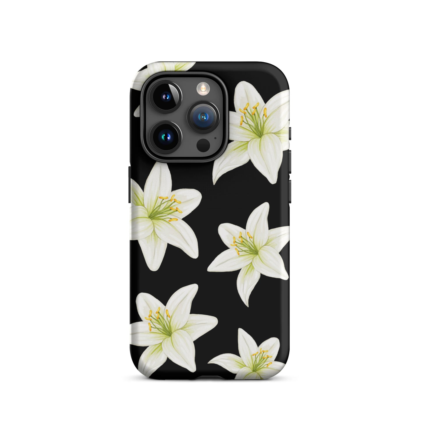 Black Tiger Lily iPhone Case