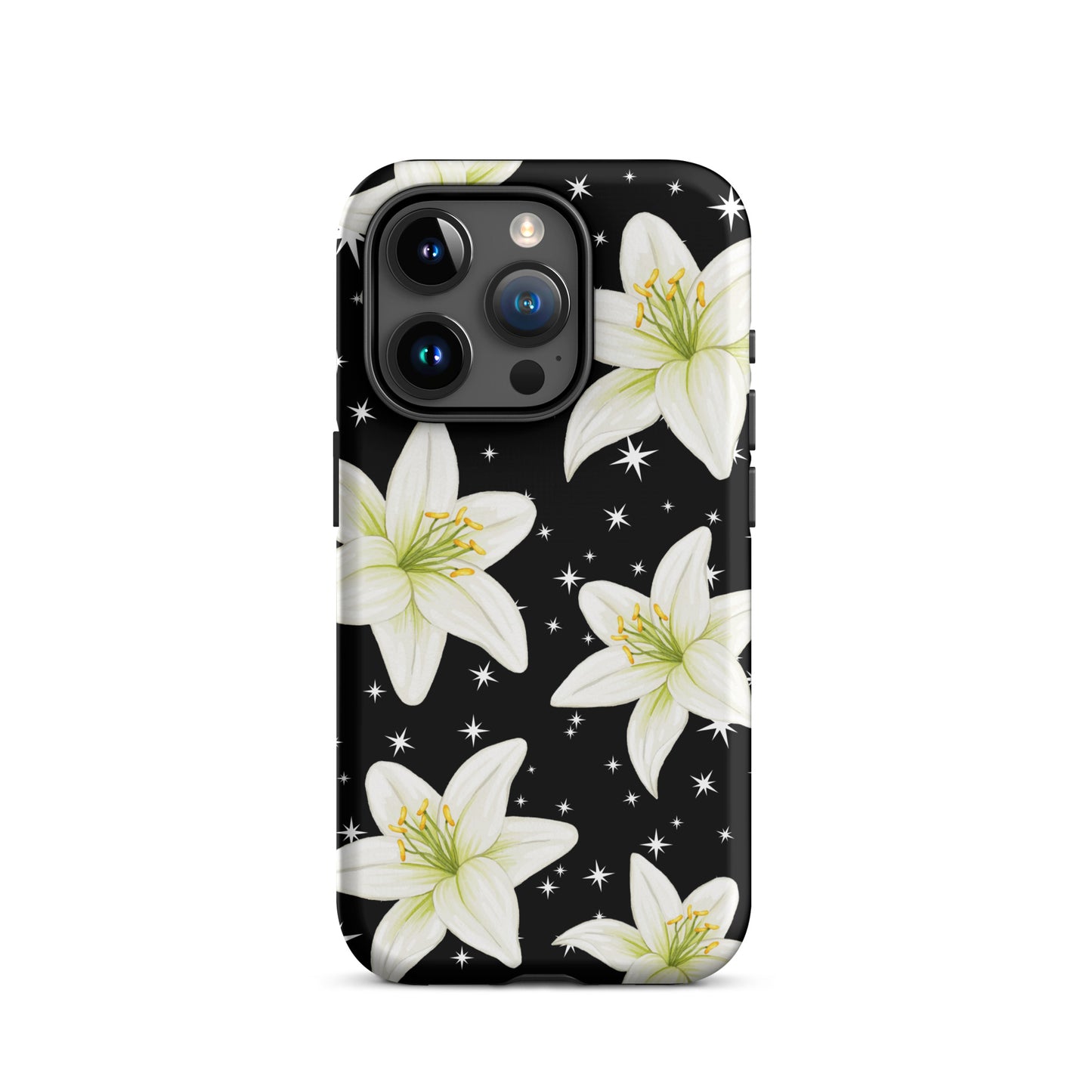 Tiger Lilies & Stars iPhone Case