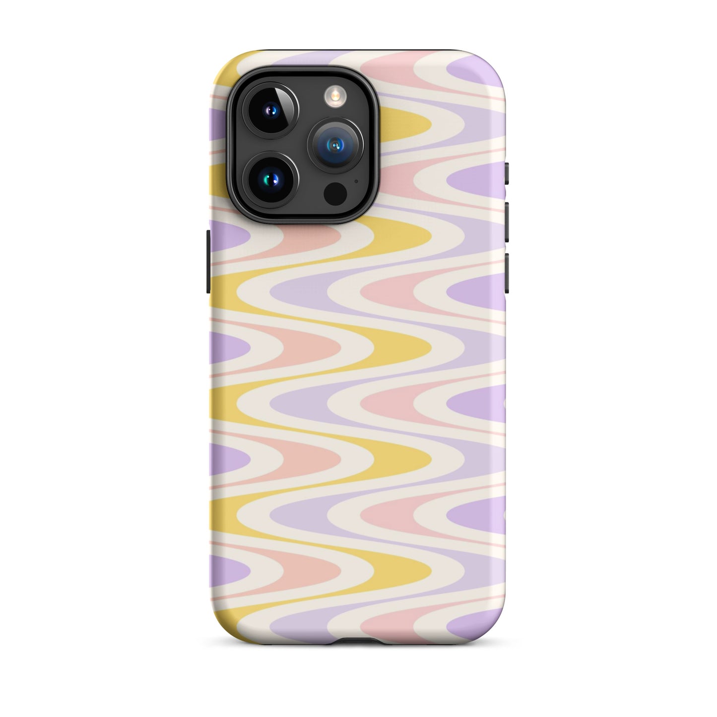 Pastel Retro Wavy iPhone Case iPhone 15 Pro Max Matte