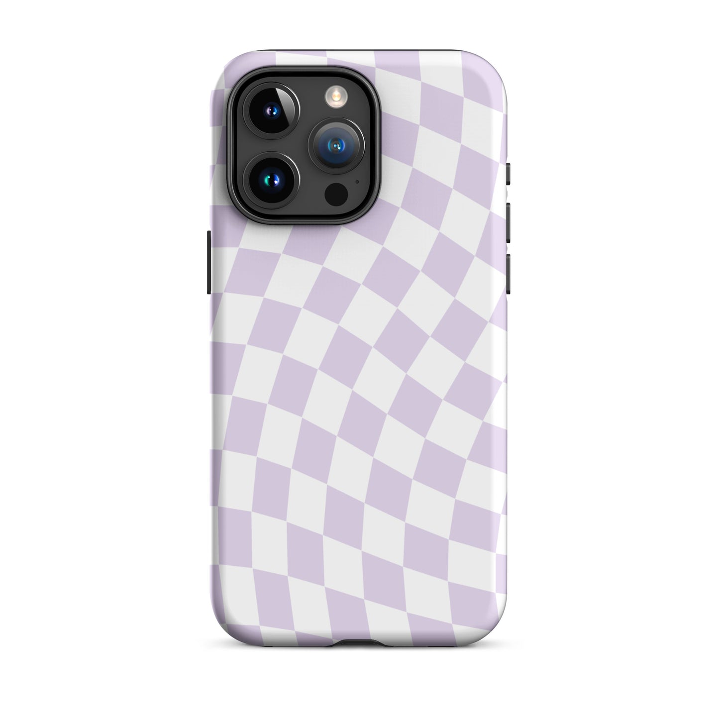 Purple Wavy Checkered iPhone Case