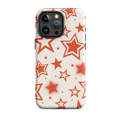 Red Stardust iPhone Case