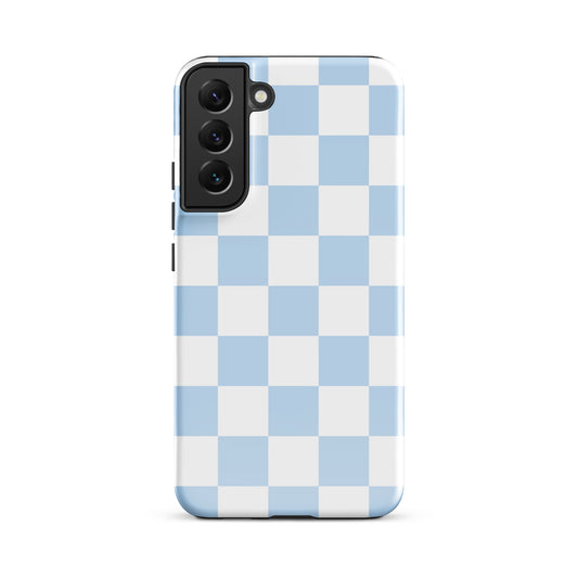 Pastel Blue Checkered Samsung Case