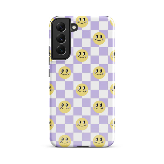 Checkered Smiley Faces Samsung Case