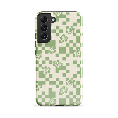 Green Hibiscus Samsung Case