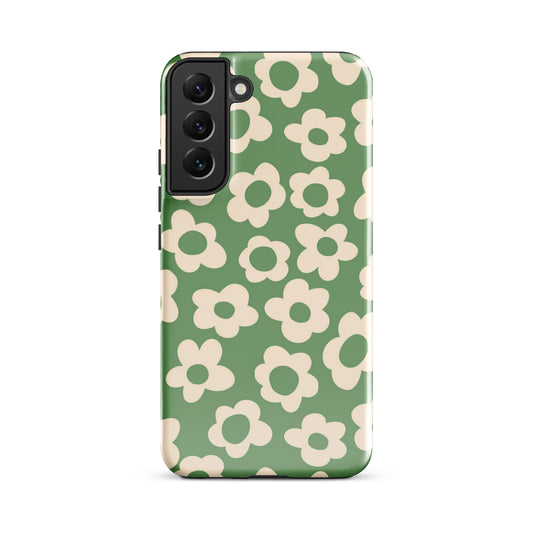 Green Las Flores Samsung Case