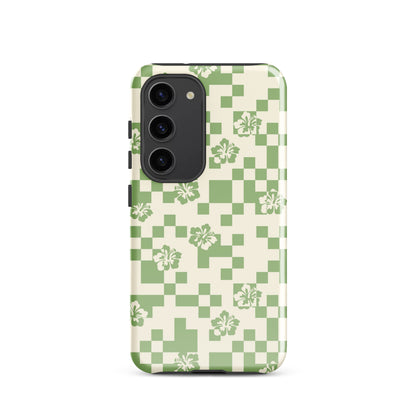 Green Hibiscus Samsung Case