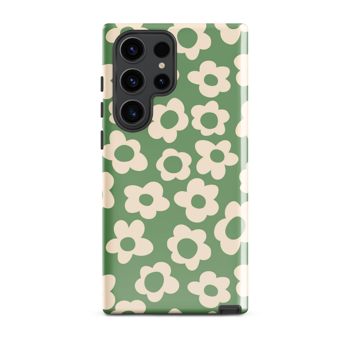 Green Las Flores Samsung Case