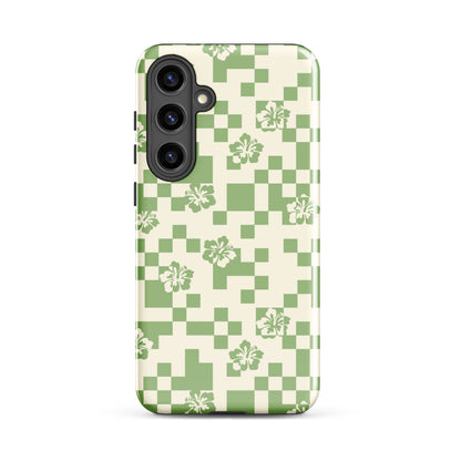 Green Hibiscus Samsung Case