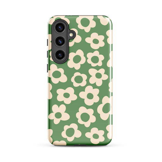 Green Las Flores Samsung Case