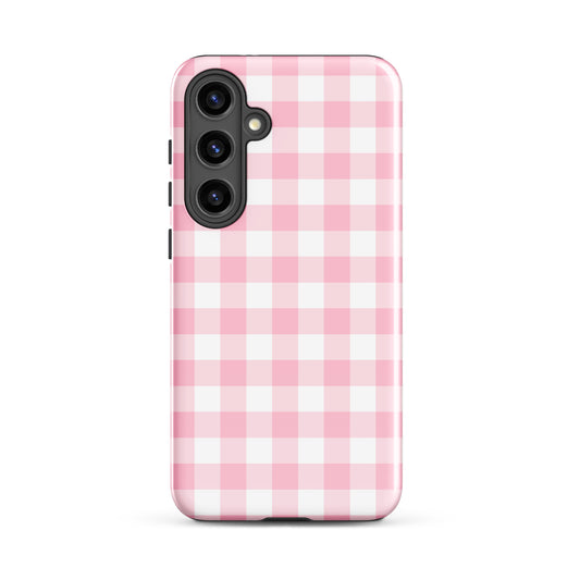 Pink Gingham Samsung Case