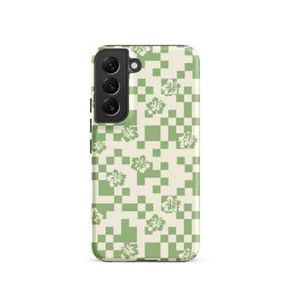 Green Hibiscus Samsung Case