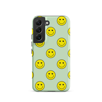 Neon Smiley Faces Samsung Case