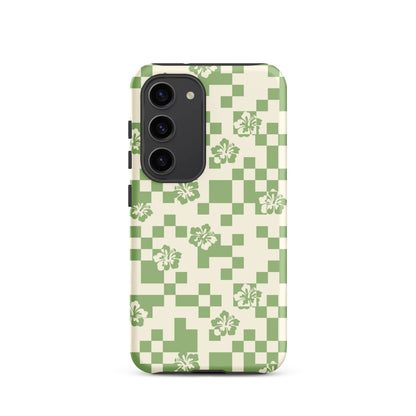 Green Hibiscus Samsung Case