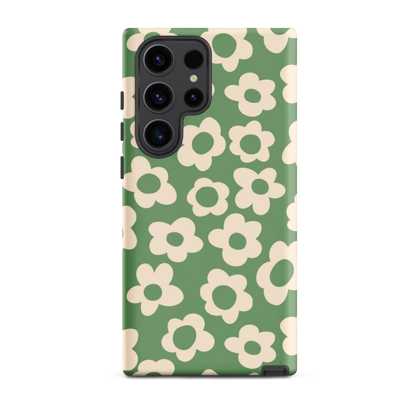 Green Las Flores Samsung Case