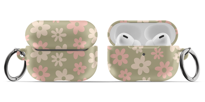 Green Flower Power AirPods Case