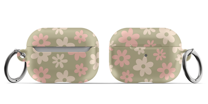 Green Flower Power AirPods Case